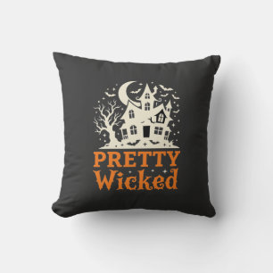 Coussin Maison hantée d'Halloween assez méchante_1