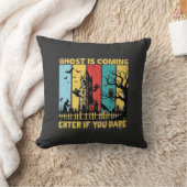 Coussin Maison Hantée Halloween Sorcière Chouette Arrivée (Couverture)