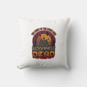 Coussin Maison Hantée Halloween Sorcière Nuit Vivante Mort