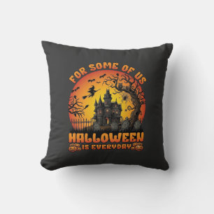 Coussin Maison Hantée Tous Les Jours Halloween Sorcière Lu