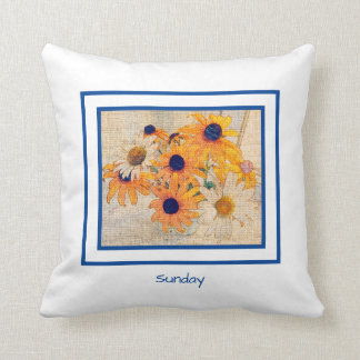 Coussin Maison "marguerite de Jardin de belle de dimanche