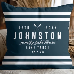 Coussin Maison Rustique moderne Marine White