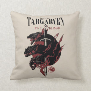 Coussin Maison Targaryen - Feu et Sang
