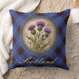 Coussin Maison/Tartan Home/Hume et chardon écossais