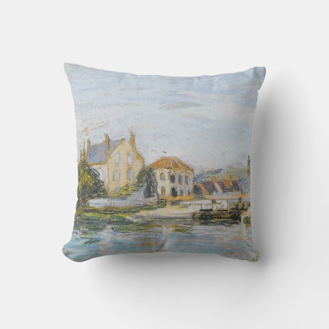 Coussin Maisons Au Bord De L'Écluse De La Garonne Sisle (Recto)