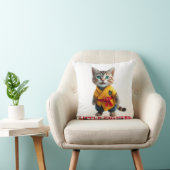 Coussin 🥋 Maître Karaté Chaton - Joli Combattant (Chaise)