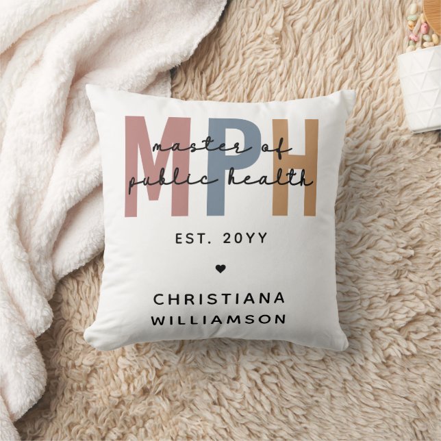 Coussin Maîtrise personnalisée en santé publique (Couverture)