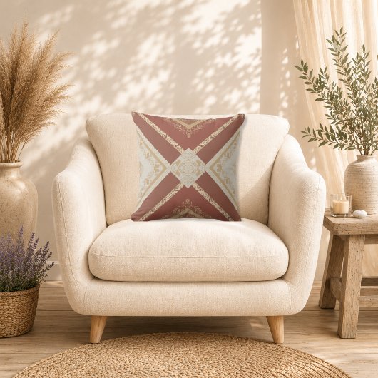 Coussin Majesté de Bois de Rose