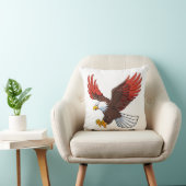 Coussin Majestic eagle in flight (Chaise)