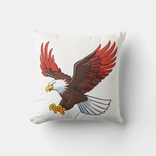 Coussin Majestic eagle in flight (Recto)