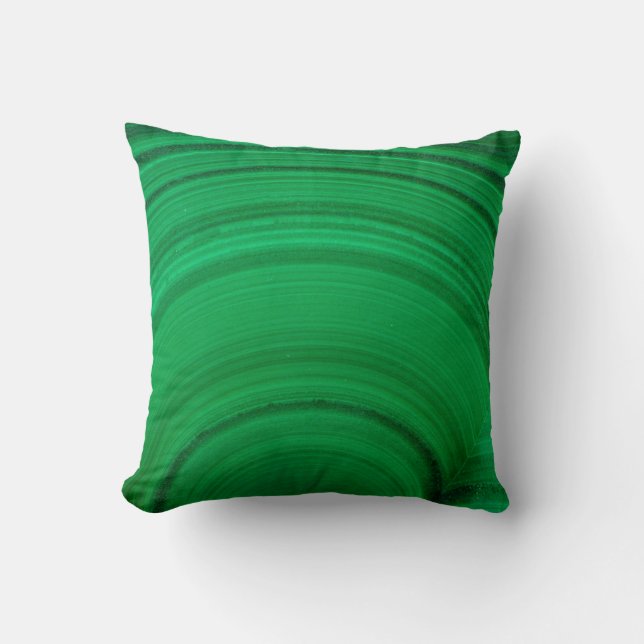 Coussin Malachite verte en gros plan (Recto)
