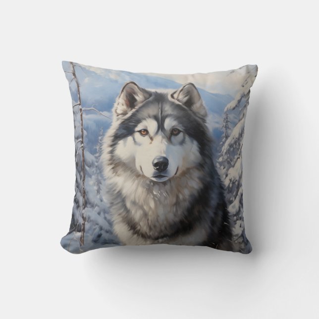 Coussin Malamute d'Alaska (Recto)