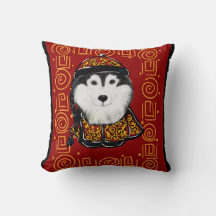 Coussin Malamute d'Alaska Année du Chien