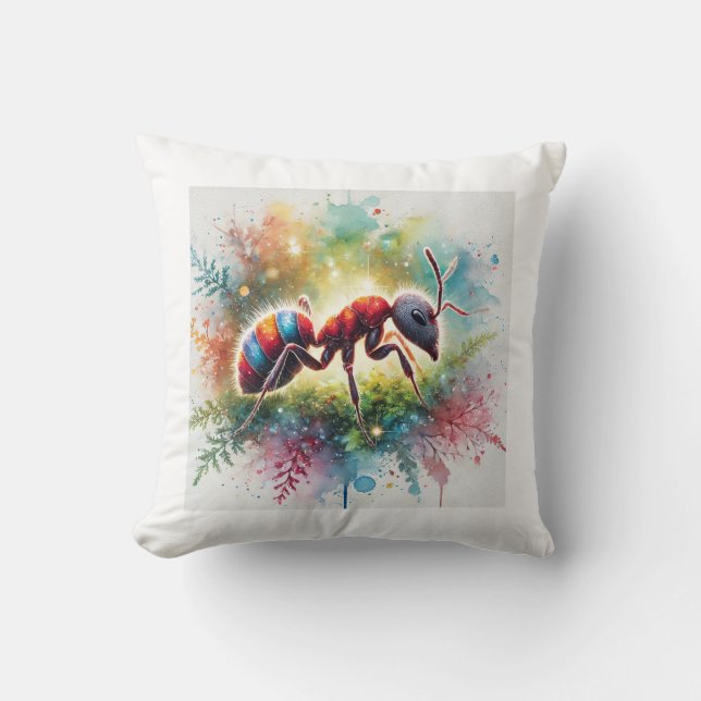 Coussin Malaysian exploding ant 221024AREF132 - Watercolor (Recto)