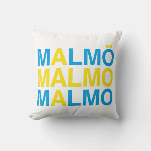 Coussin MALMO Swedish Flag (Recto)