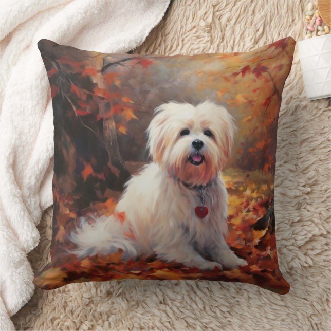 Coussin Malti Tzu à l'automne Feuilles automne Inspire (Couverture)