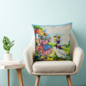 Coussin mama kitty cat et baby kitty visit canards dans le (Chaise)