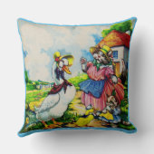 Coussin mama kitty cat et baby kitty visit canards dans le (Verso)
