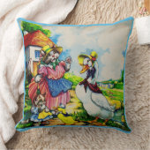 Coussin mama kitty cat et baby kitty visit canards dans le (Couverture)