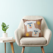 Coussin Mama & Me bilingue : Soleil et Lune (Chaise)