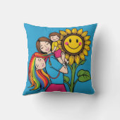 Coussin Mama & Me bilingue : Soleil et Lune (Verso)