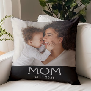 Coussin Maman a établi la photo de la typographie moderne