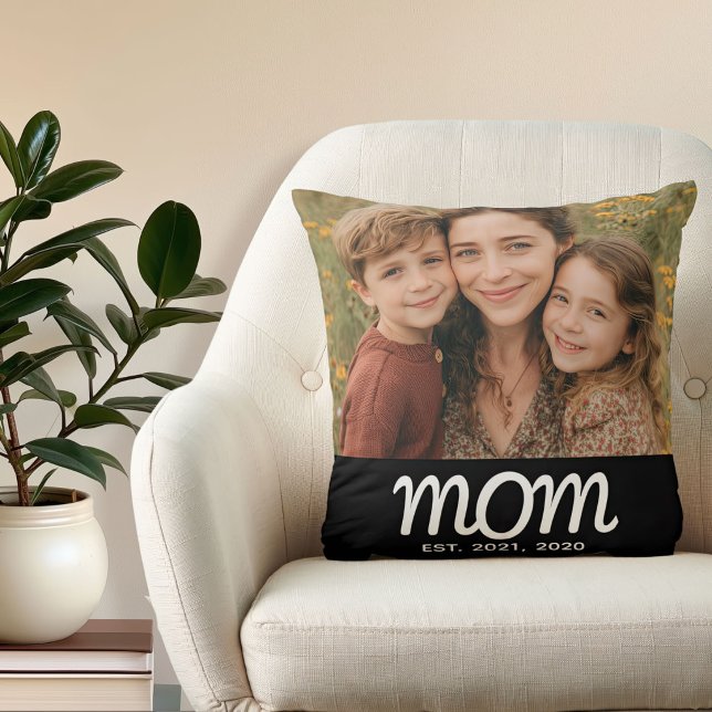 Coussin Maman a établi une photo de script moderne (Créateur téléchargé)