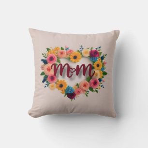 Coussin Maman Aime La Couronne - Jeter L'Oreiller