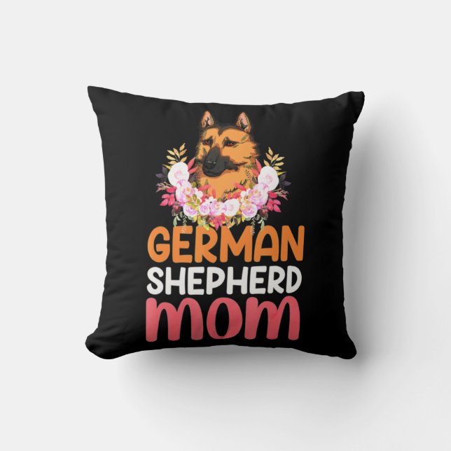 Coussin Maman Allemand Shepard Berger Chien (Recto)