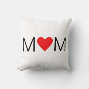 Coussin Maman au cœur moderne