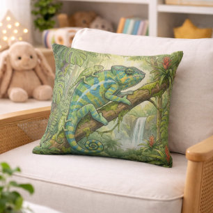 Coussin Maman Caméléon Mignonne Et Bébé Animaux De La Jung