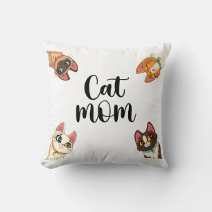 Coussin Maman chat