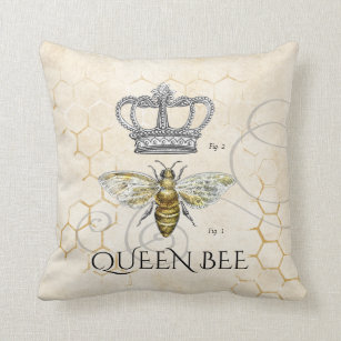 Coussin Maman cite Queen Bee Monogram