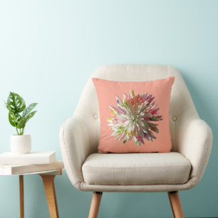 Coussin - maman d'araignée blanche peinte