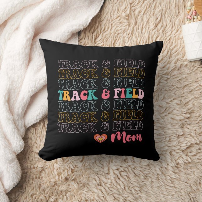 Coussin Maman d'athlétisme Groovy Running Fête des Mères (Couverture)