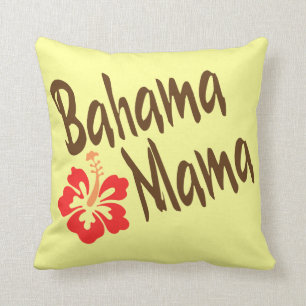 Coussin Maman de Bahama avec la ketmie