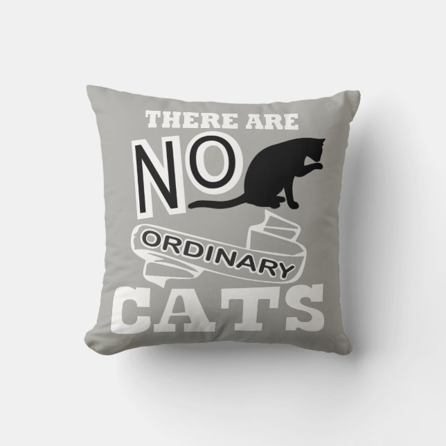 Coussin Maman de chat mignon - Papa de chaton Kitty pas or (Recto)