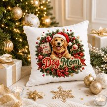 Maman de chien de Noël Citation Rouge Vert Oreille
