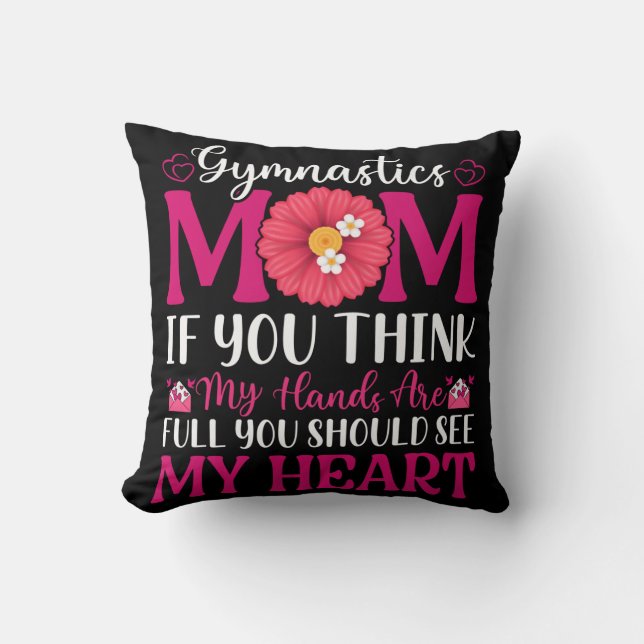 Coussin Maman de gymnastique (Recto)