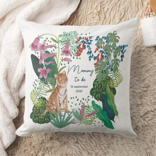 Coussin Maman de la jungle de Tigre mignonne pour être Bab (Couverture)