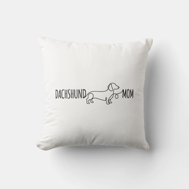 Coussin Maman de teckel | Maman de chien | Cadeau d'annive (Recto)