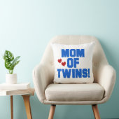 Coussin Maman de Twins Blue Text Cadfts (Chaise)