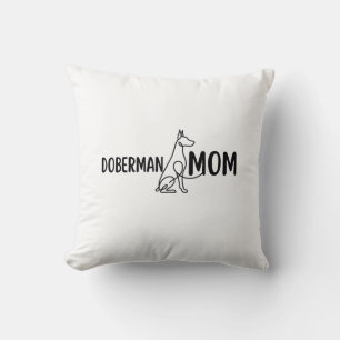Coussin Maman Doberman Maman de Chien Cadeau d'Anniver