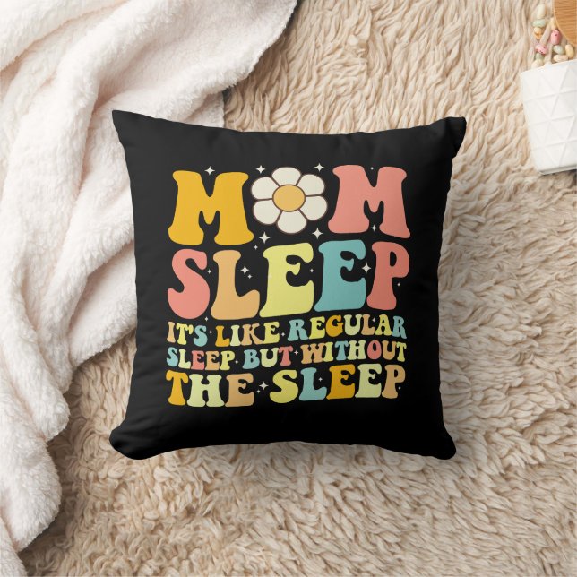 Coussin Maman Dormir Drôle Fête des Mères Super Retro (Couverture)
