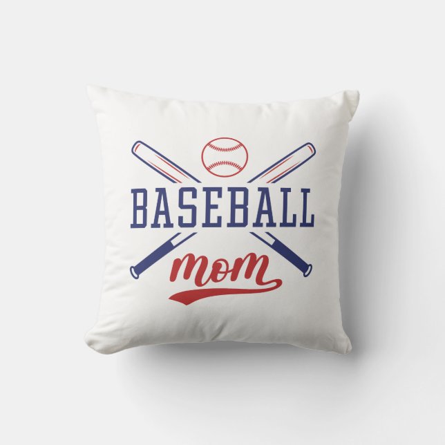 Coussin Maman du baseball (Recto)