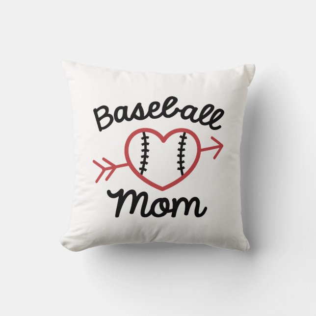 Coussin Maman du baseball (Recto)