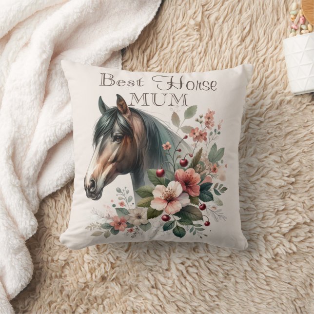 Coussin Maman du cheval (maman) (Couverture)