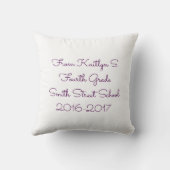 Coussin Maman Enseignant Bouquet de fleurs à petites mains (Verso)