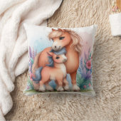 Coussin Maman et bébé cheval (Couverture)