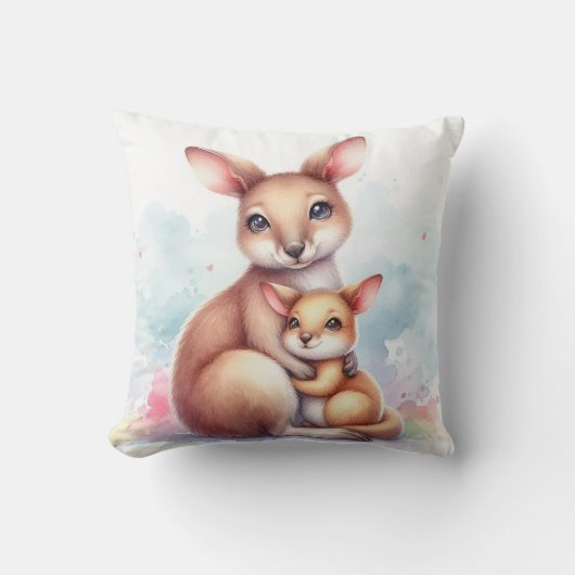 Coussin Maman et bébé kangourou (Recto)